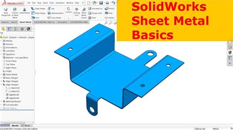 solidworks drawing for sheet metal parts|sheet metal modeling in solidworks.